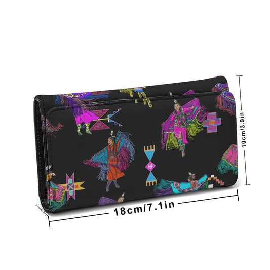 Women's Fancy Dancers Black Wallet