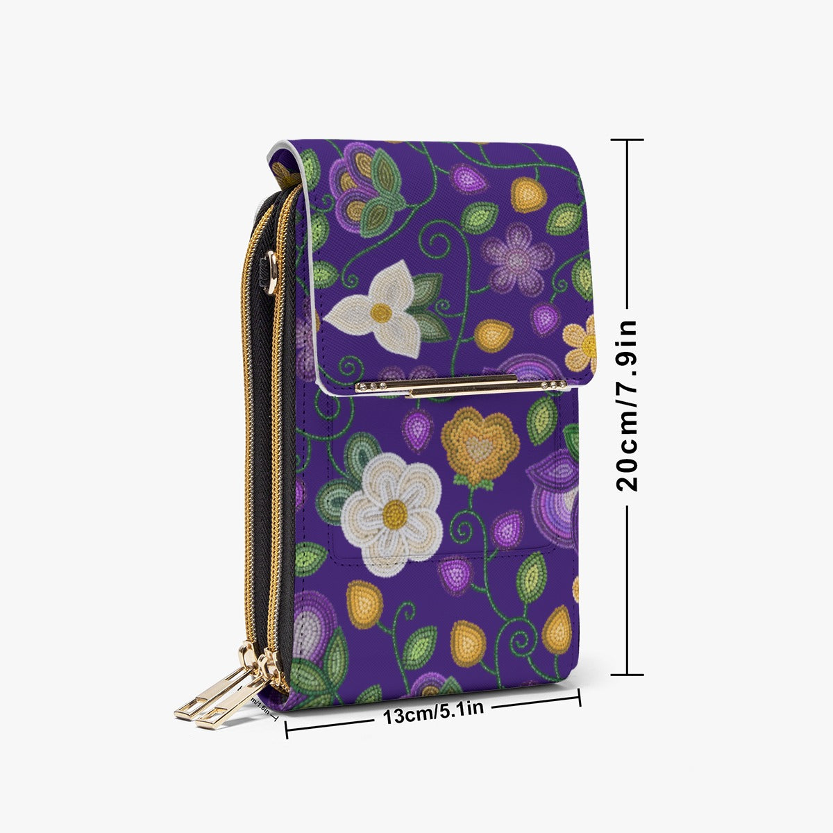 Midnight Moss Bloom Aubergine Phone Bag