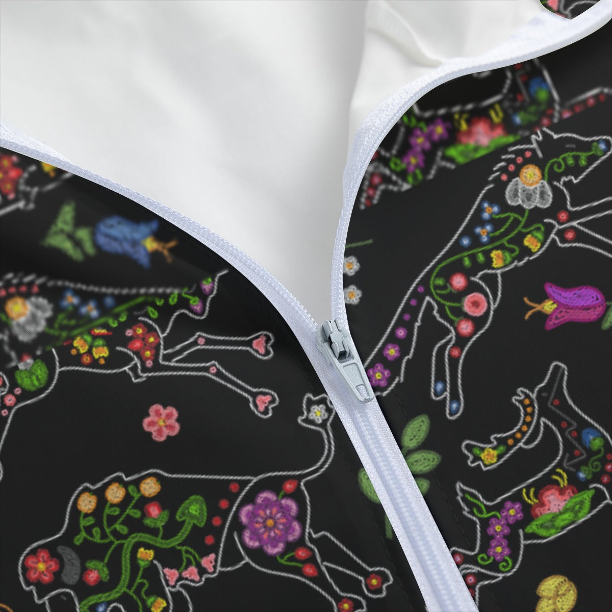 Floral Ledger Sweethearts Long Windbreaker