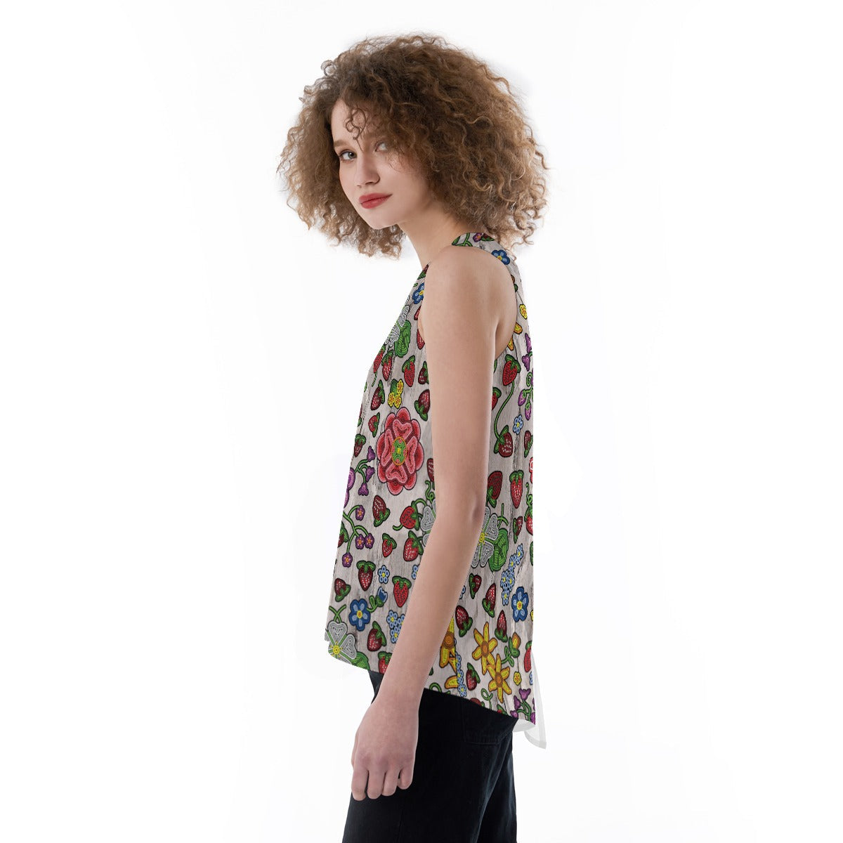 Berry Pop Bright Birch Split Back Tank Top
