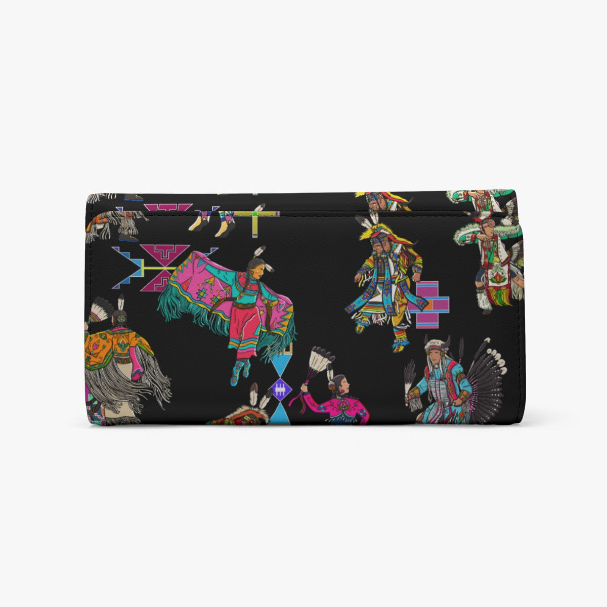 Grand Entry Dancers Black Foldable Wallet