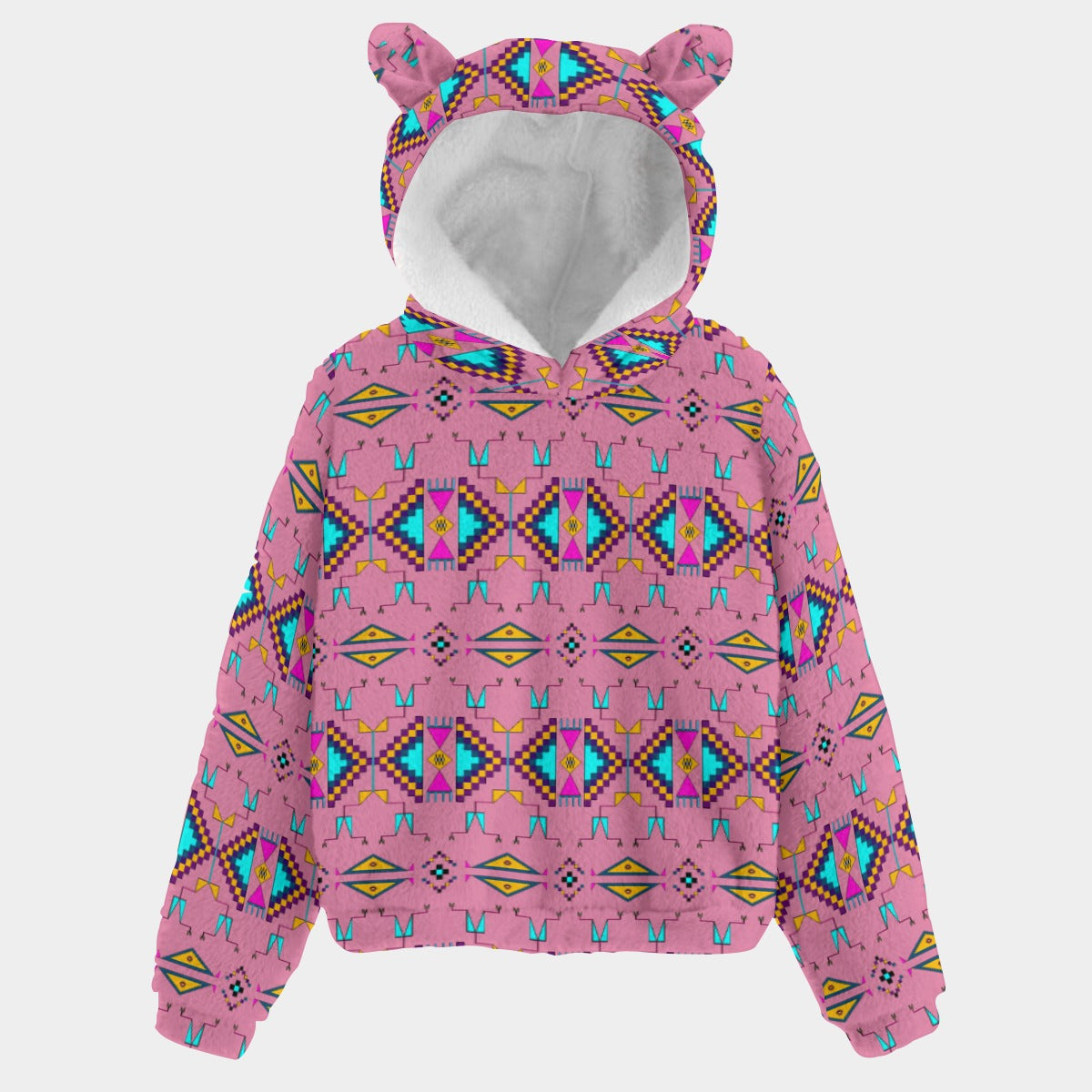 Rite of Passage Pink Youth Hoodie With Ears