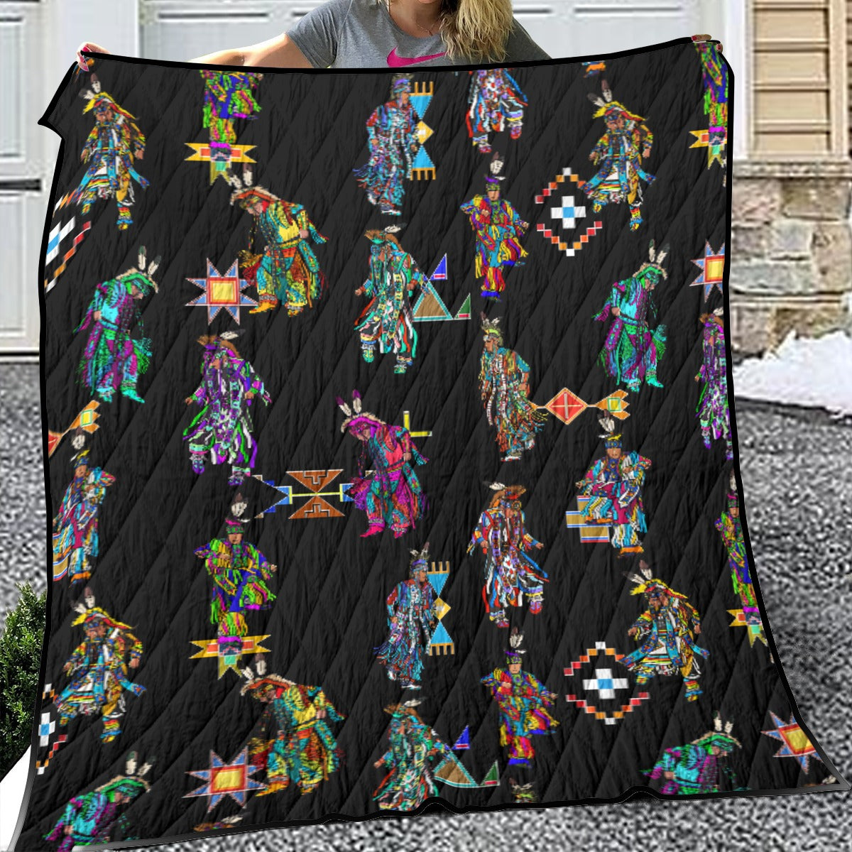 Men's Grass Dancers Black Lightweight & Breathable Quilt