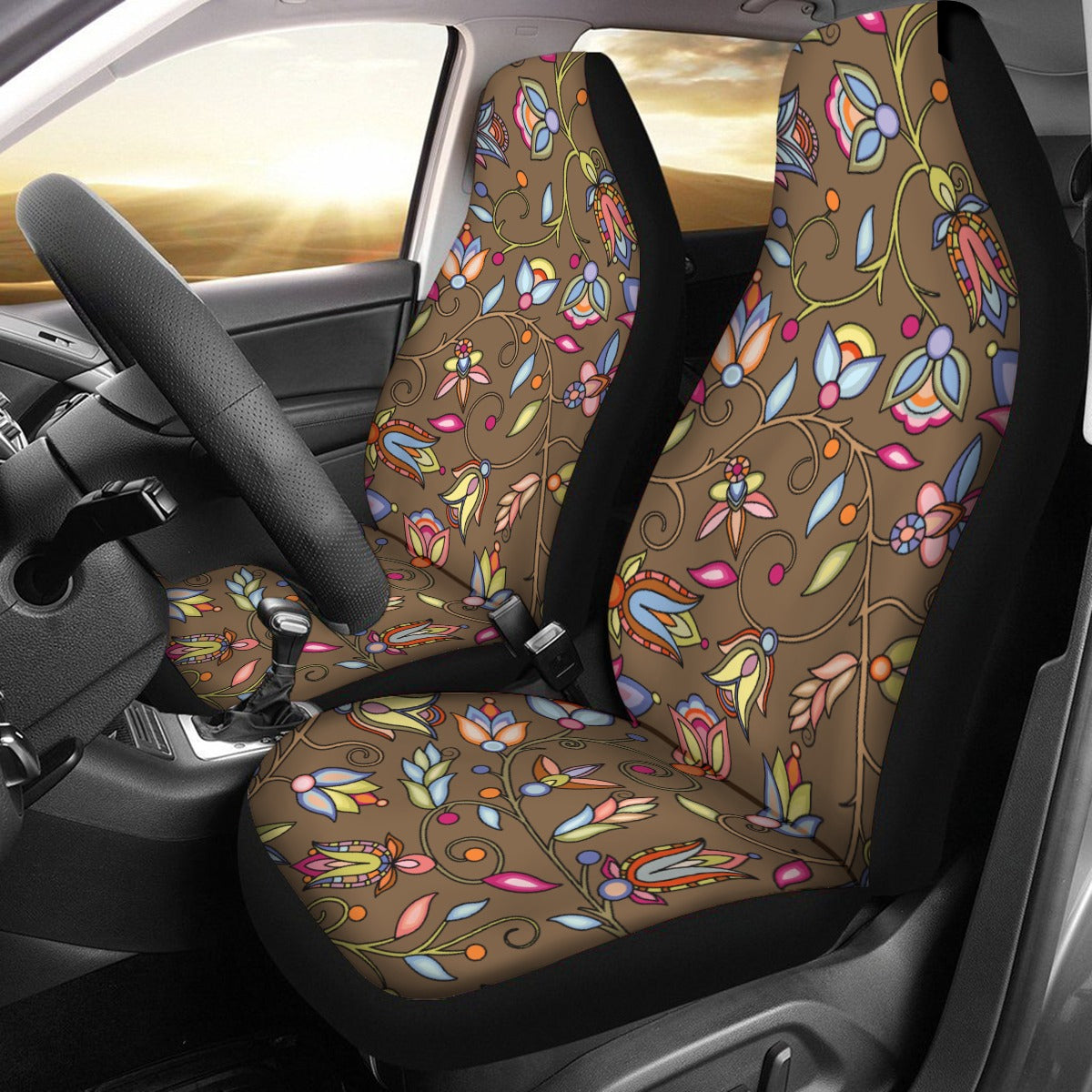 Buffalo Bloom Earth Song Universal Car Seat Cover With Thickened Back