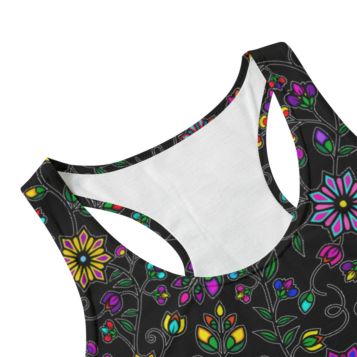 Prairie Paintbrush Black Eco Tank Top