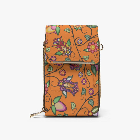 Heartbeat Petals ECM Orange Mobile Phone Chest Bag