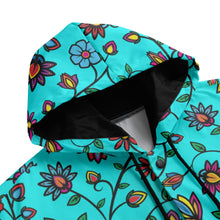 Load image into Gallery viewer, Nature&#39;s Nexus Turquoise Varsity Jacket
