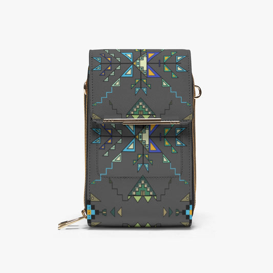 Bear Shield Dark Gray Mobile Phone Chest Bag