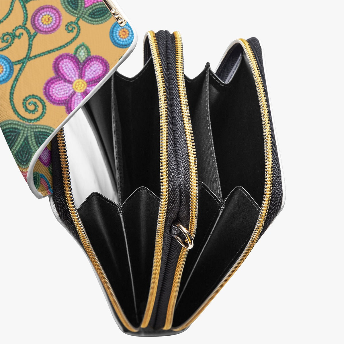 Turquoise Sunbeam Yellow Phone Bag