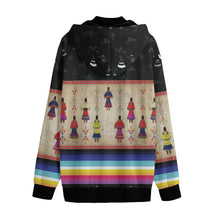 Load image into Gallery viewer, Ledger Round Dance Midnight Varsity Jacket
