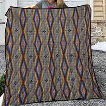 Load image into Gallery viewer, Diamond in the Bluff Grey Lightweight Quilt
