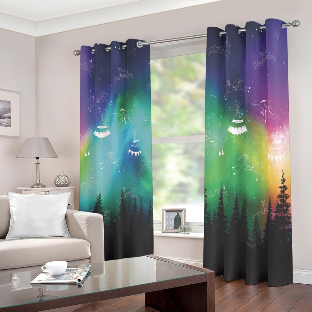 Aurora Medicine Animals Blackout Grommet Curtains