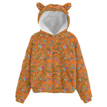 Load image into Gallery viewer, Fresh Fleur Carrot Kid’s Borg Fleece Hoodie With Ear
