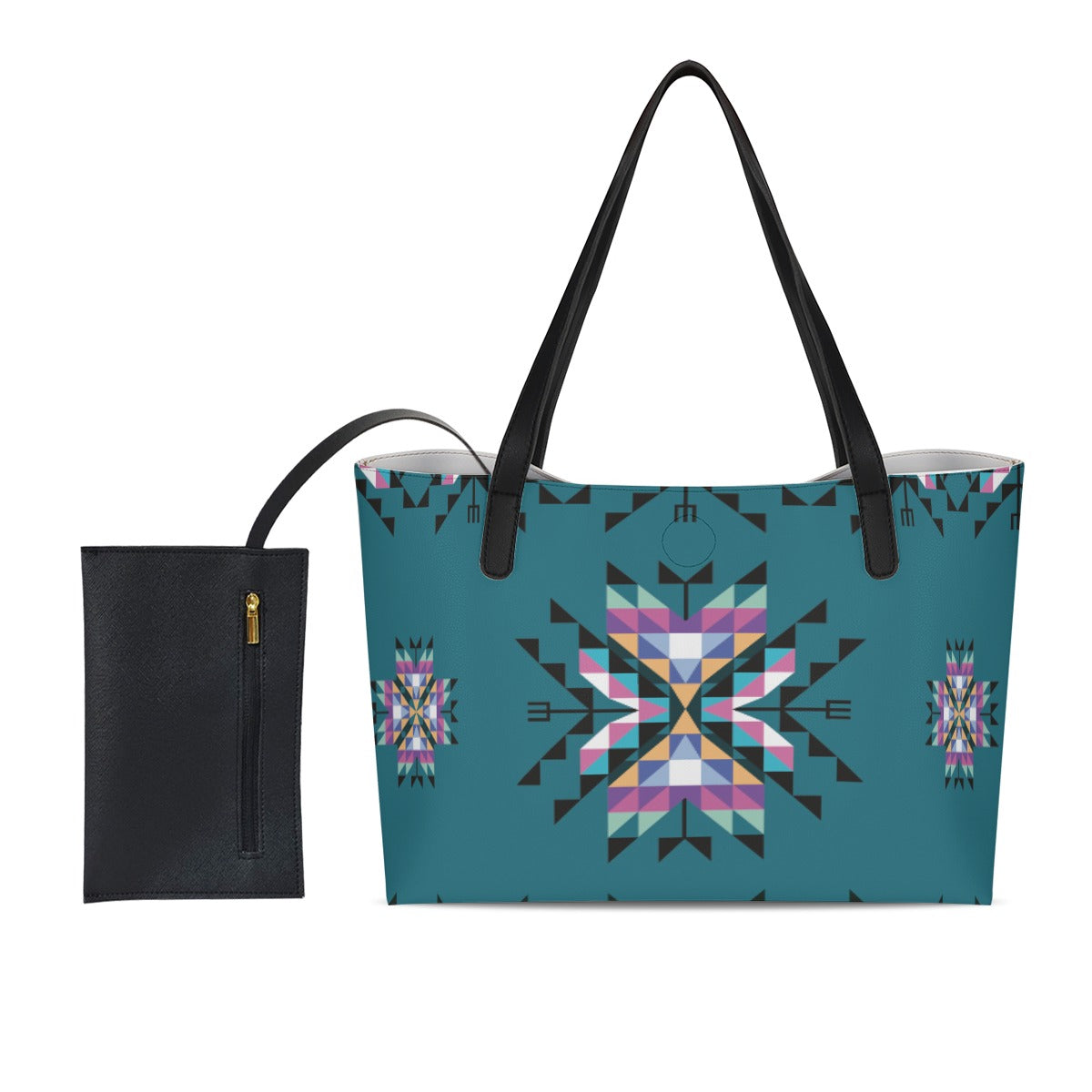 Medicine Lodge Dark Winter Shopping Tote Bag With Mini Purse