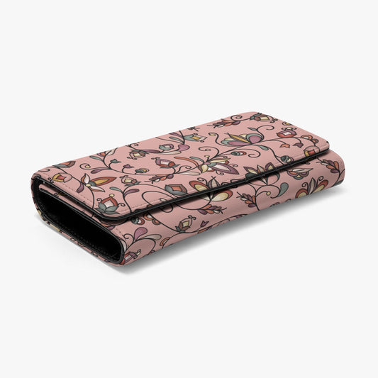 Burnt Sky Petals Peach Foldable Wallet