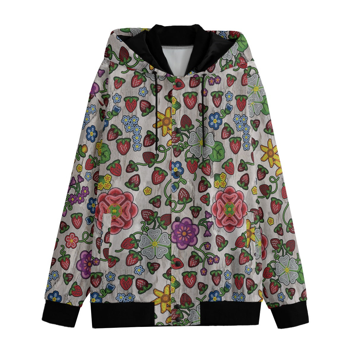 Berry Pop Bright Birch Varsity Jacket