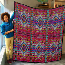 Load image into Gallery viewer, Medicine Blessing Pink Lightweight Quilt
