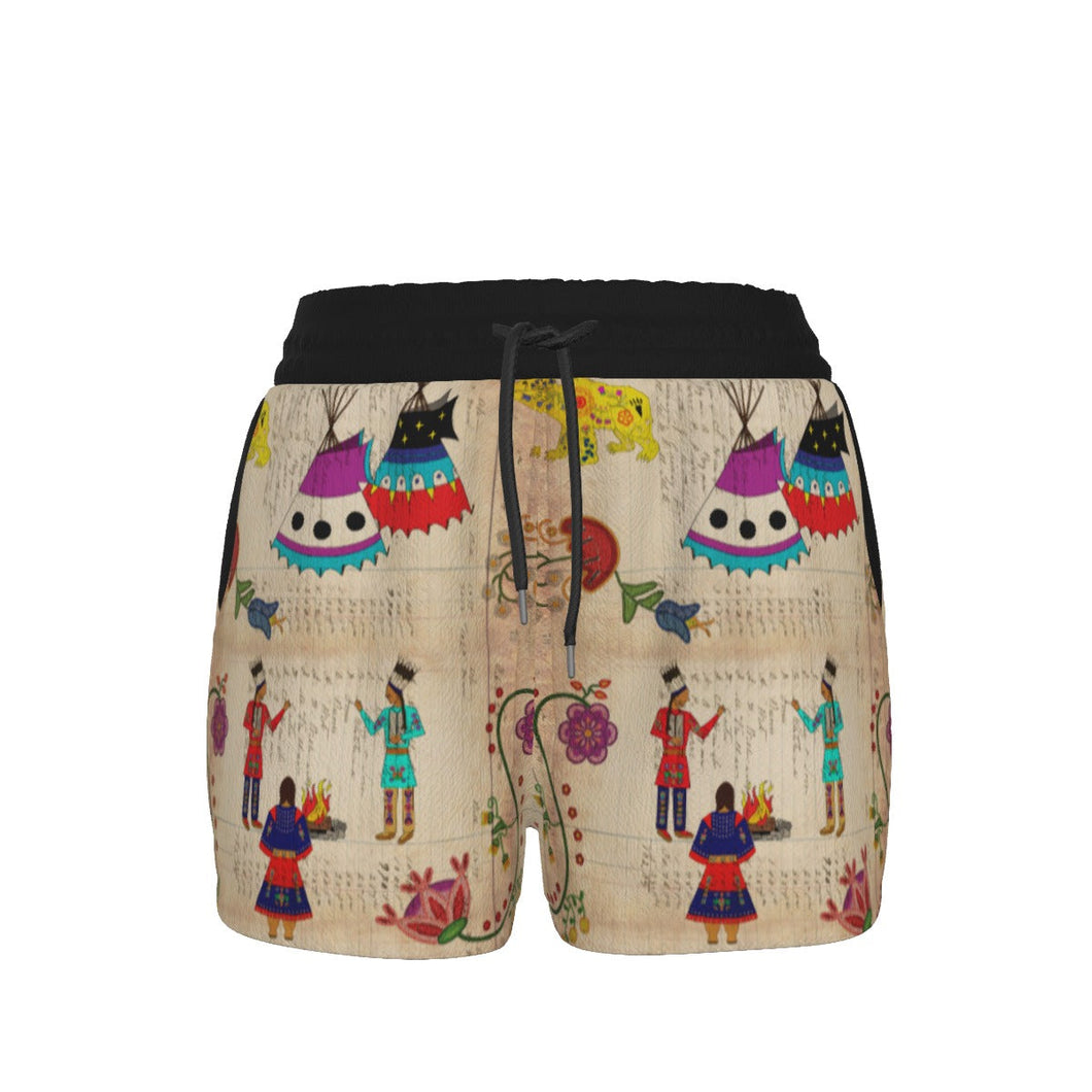 Floral Ledger Way of Life Women's Shorts