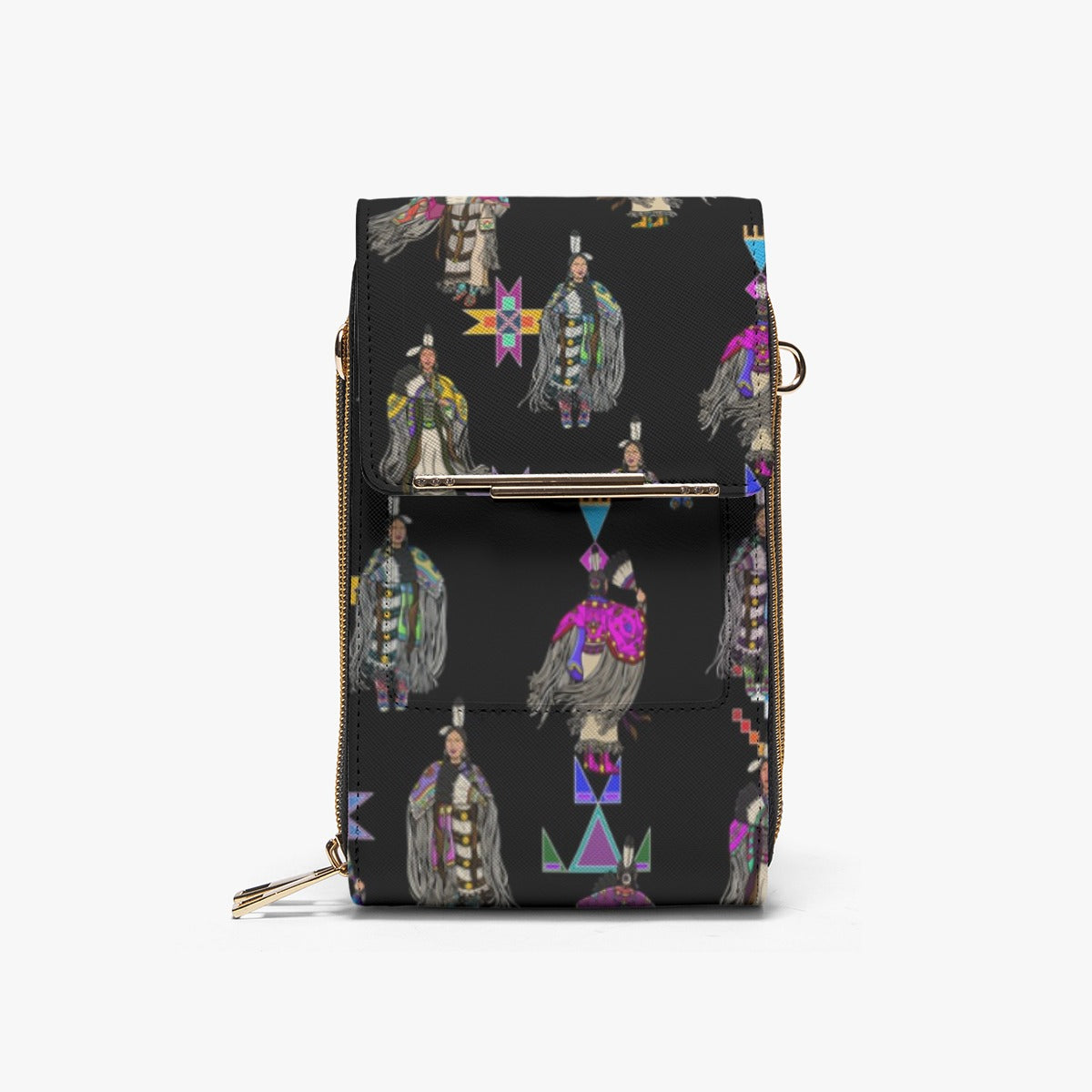 Women's Tradish Dancers Black Mobile Phone Chest Bag