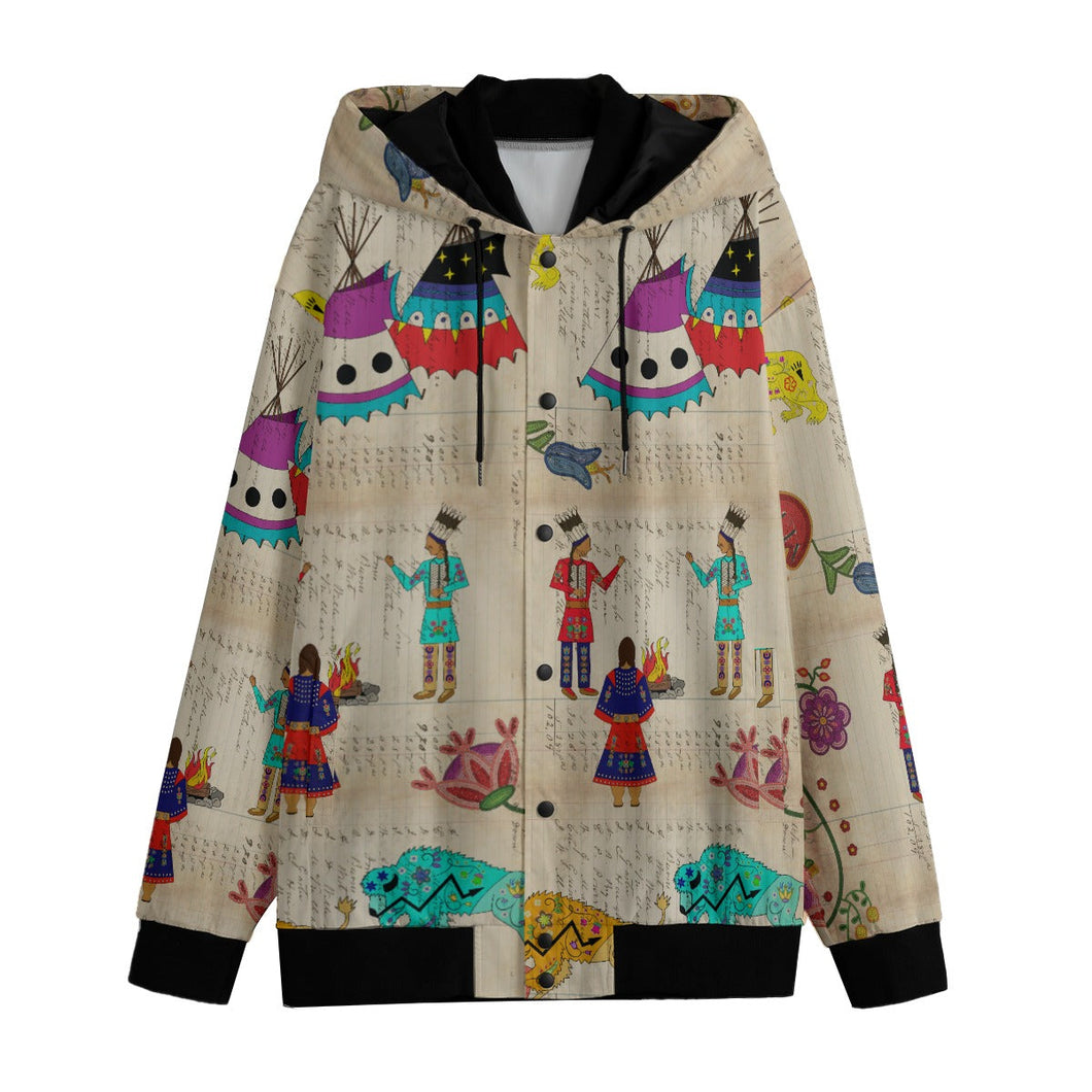 Floral Ledger Way of Life Varsity Jacket