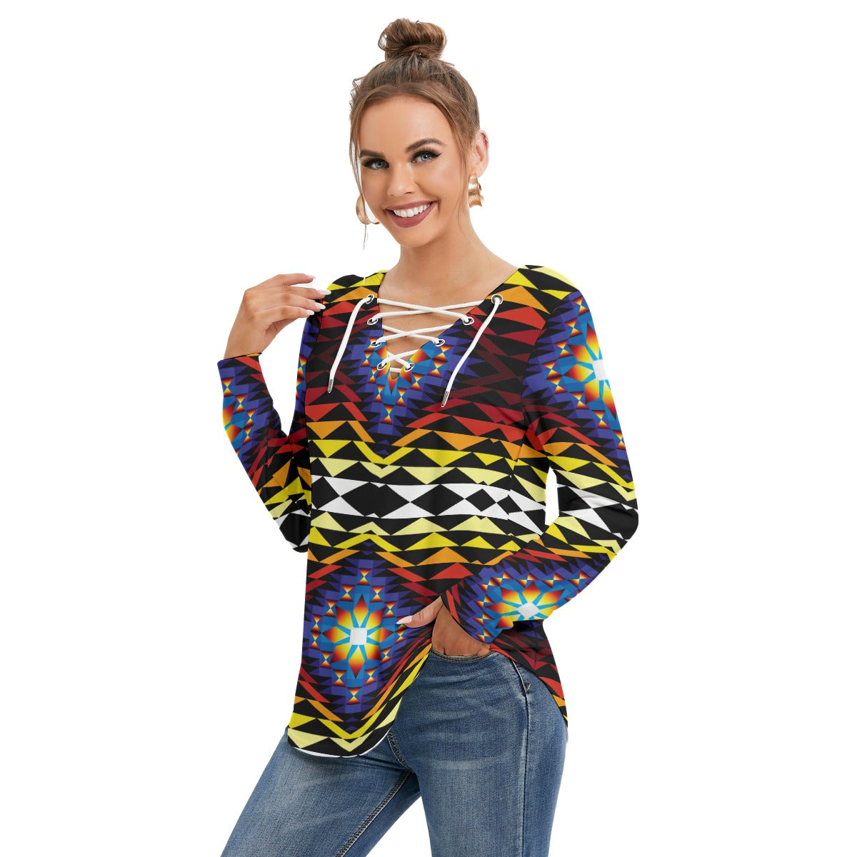 Sunset Blanket Tie Sweatshirt