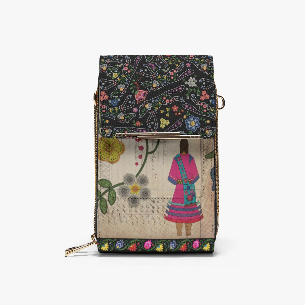 Floral Ledger Sisters Mobile Phone Chest Bag