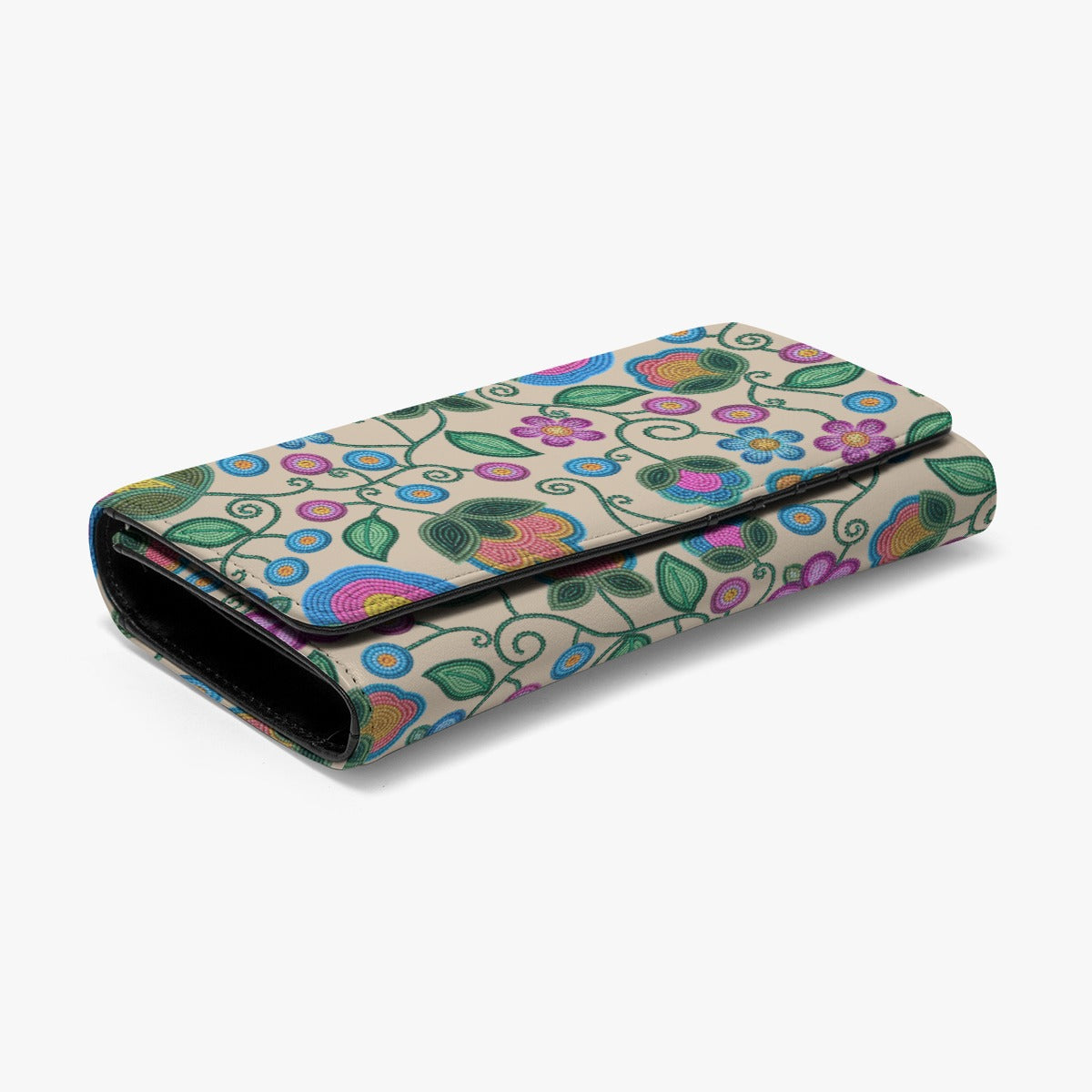 Turquoise Sunbeam Cream Wallet