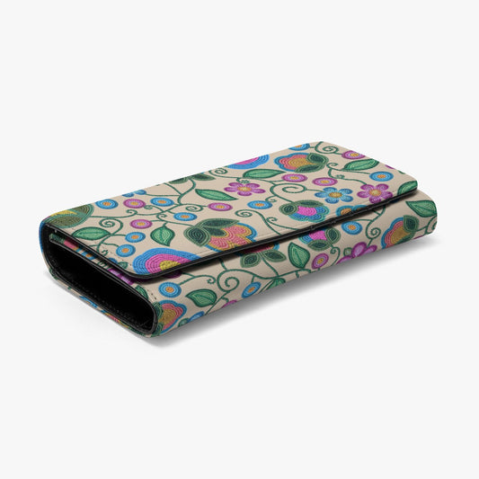 Turquoise Sunbeam Cream Wallet