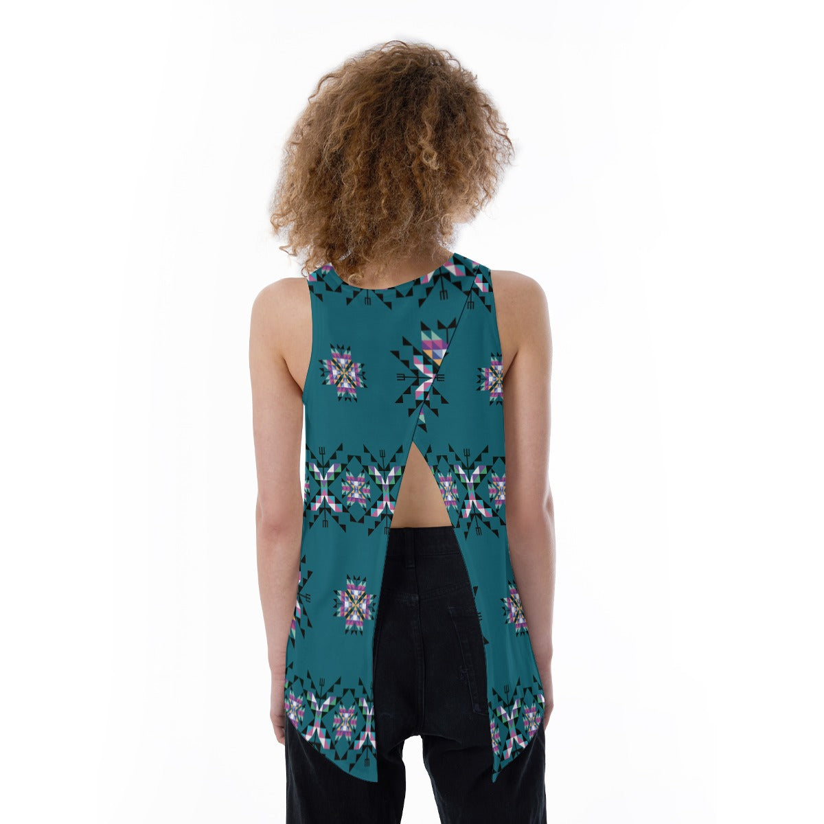 Medicine Lodge Dark Winter Split Back Tank Top