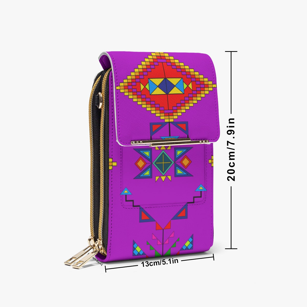Buffalo Jump Purple Mobile Phone Chest Bag