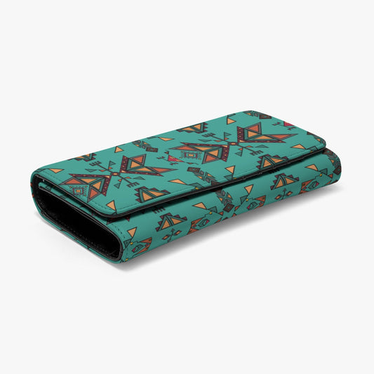 Arrow Dawn Turquoise Foldable Wallet