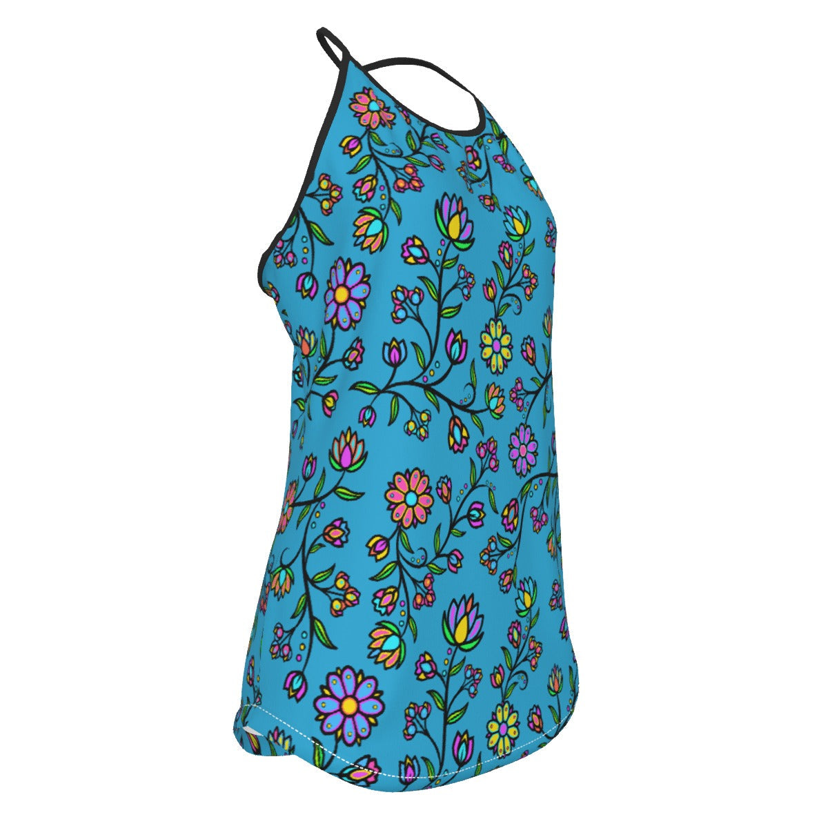 Cosmic Whisper Pastel Rainy Horizon Criss-Cross Open Back Tank Top