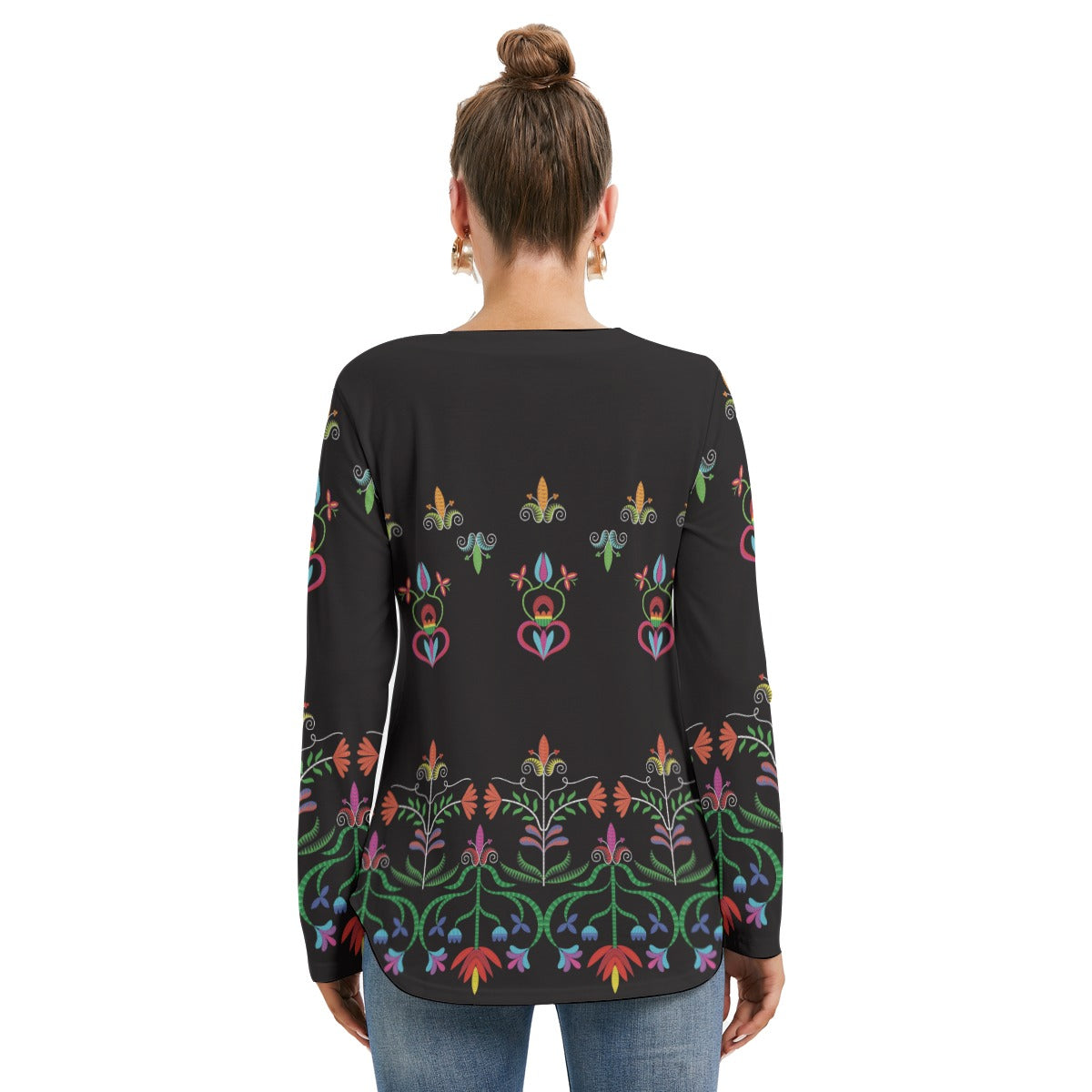 Metis Corn Mother Tie Sweatshirt