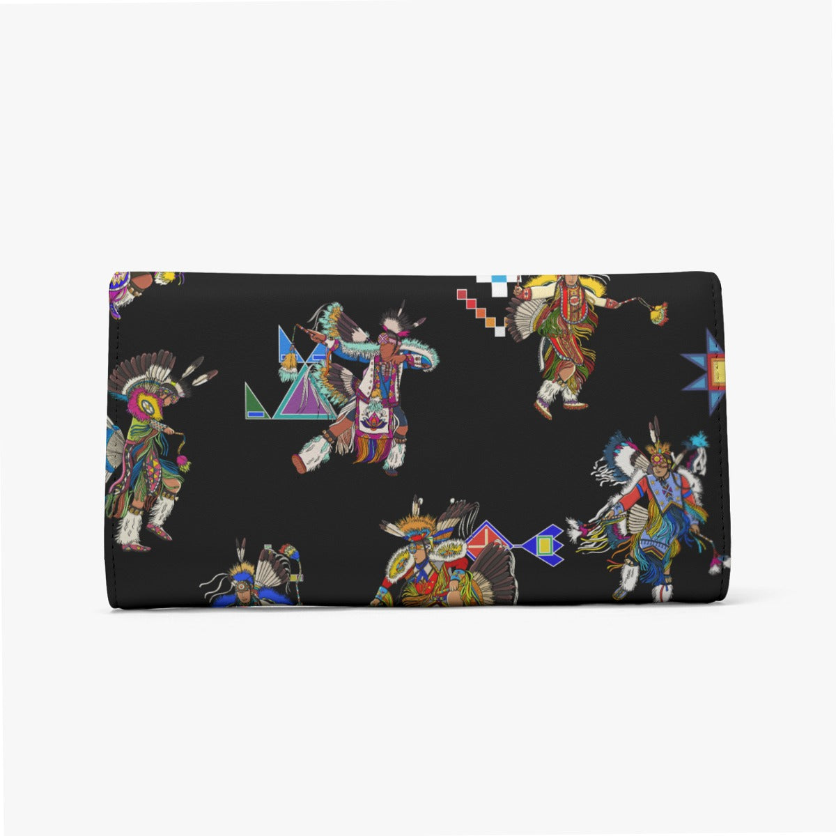 Men's Fancy Dancer Black Foldable Wallet