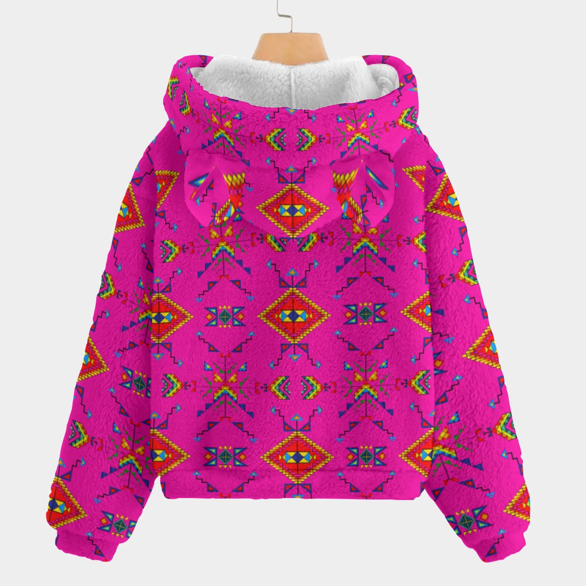 Buffalo Jump Pink Youth Hoodie with Ears