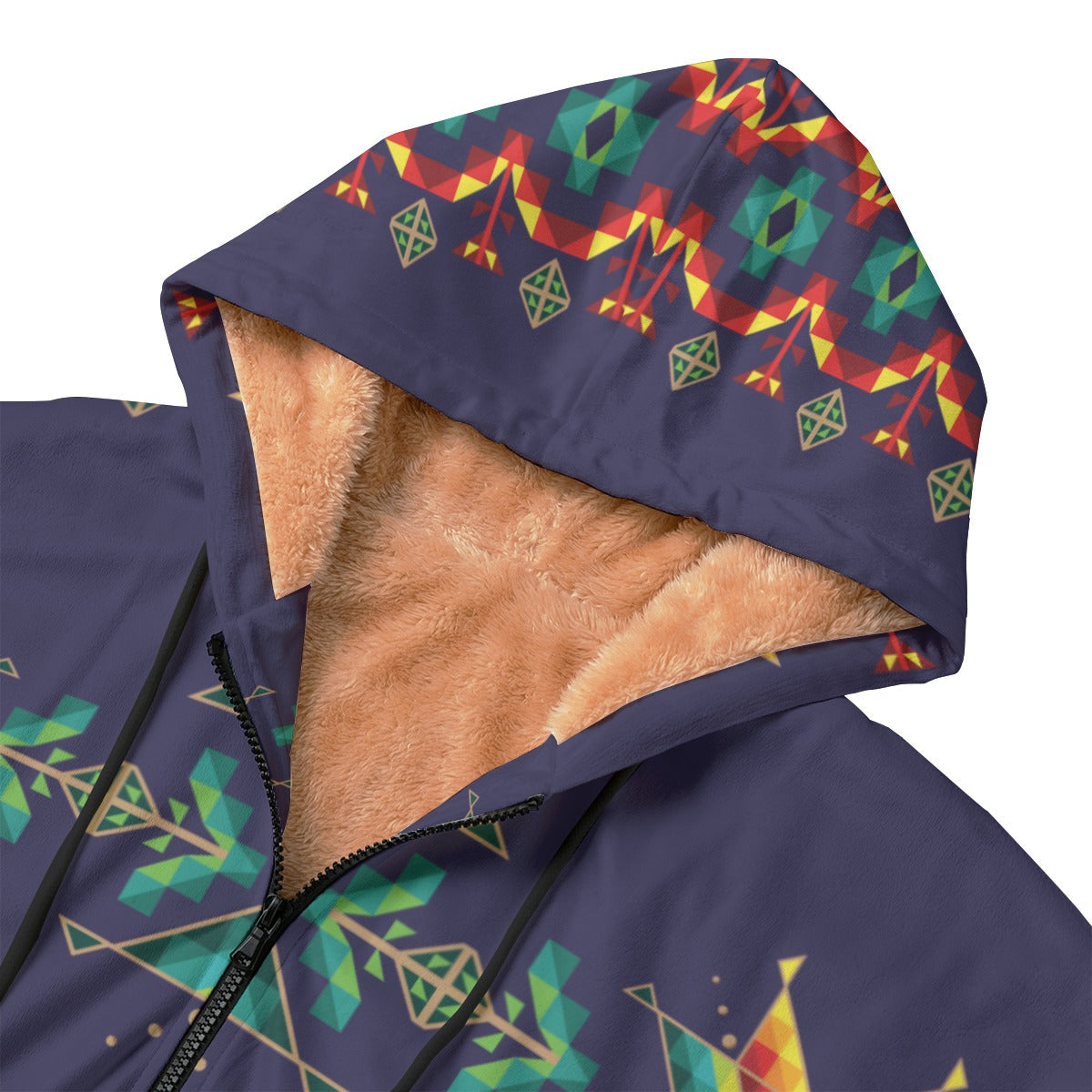 Dreams Of Ancestors Indigo Shade Kid's Plush Windbreaker