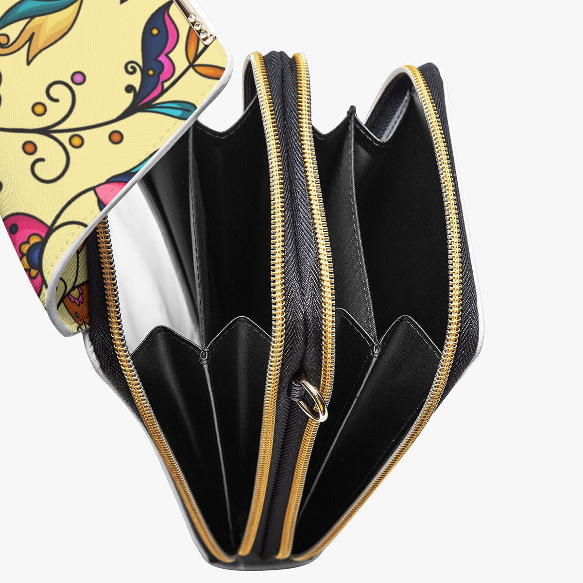 Copper Prairie Petals Yellow Mobile Phone Chest Bag