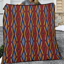 Load image into Gallery viewer, Diamond in the Bluff Red Lightweight Quilt
