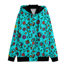 Load image into Gallery viewer, Nature&#39;s Nexus Turquoise Varsity Jacket
