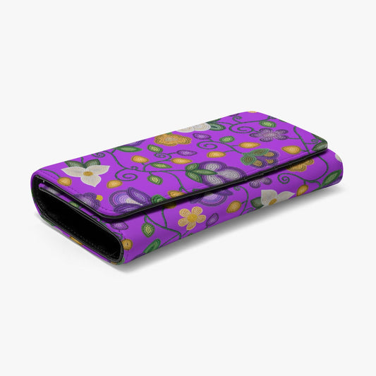 Midnight Moss Bloom Purple Wallet