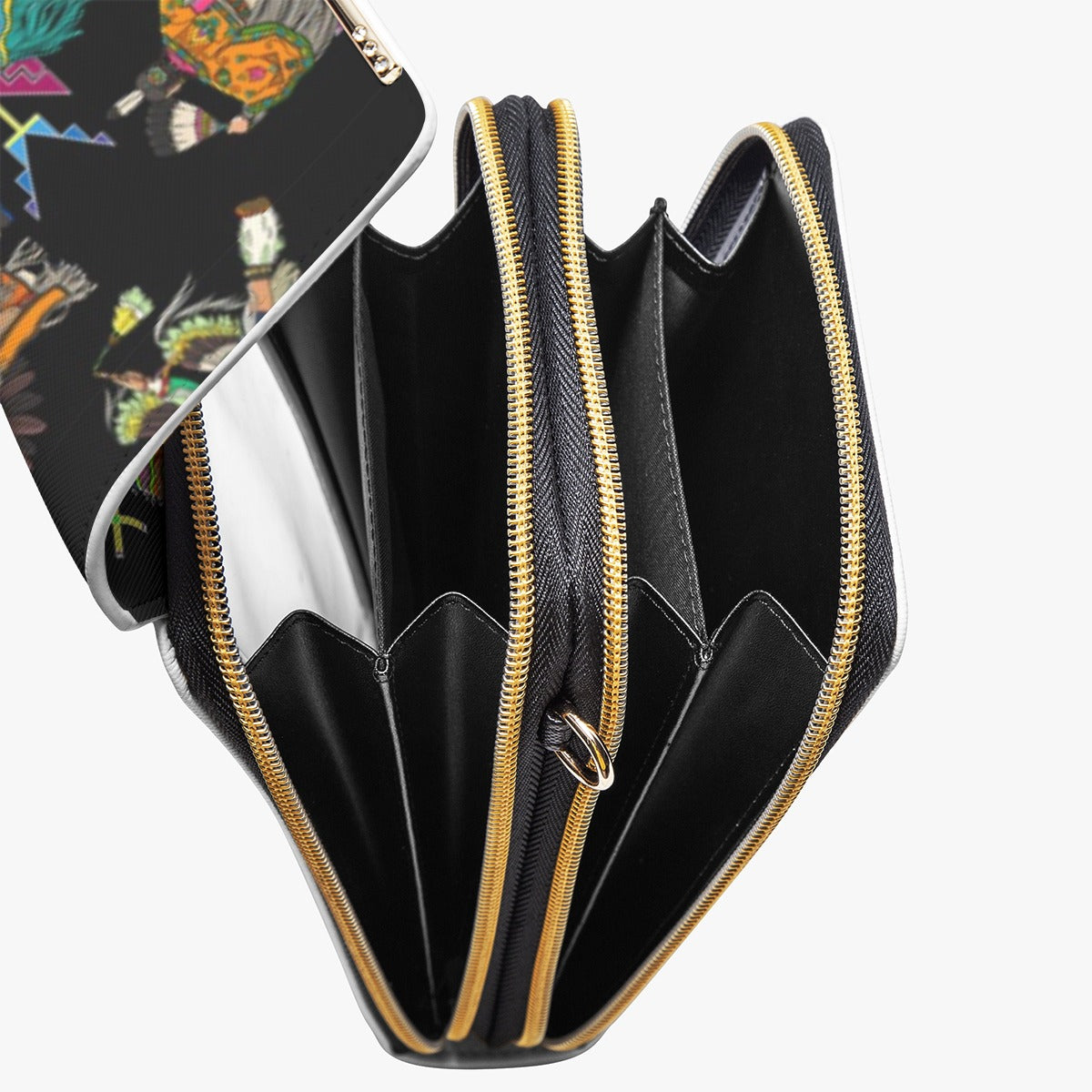 Grand Entry Dancers Black Mobile Phone Chest Bag