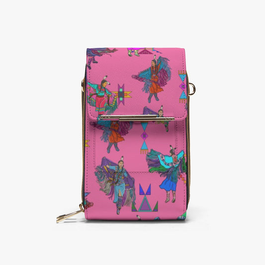 Women's Fancy Dancers Pink Mobile Phone Chest Bag
