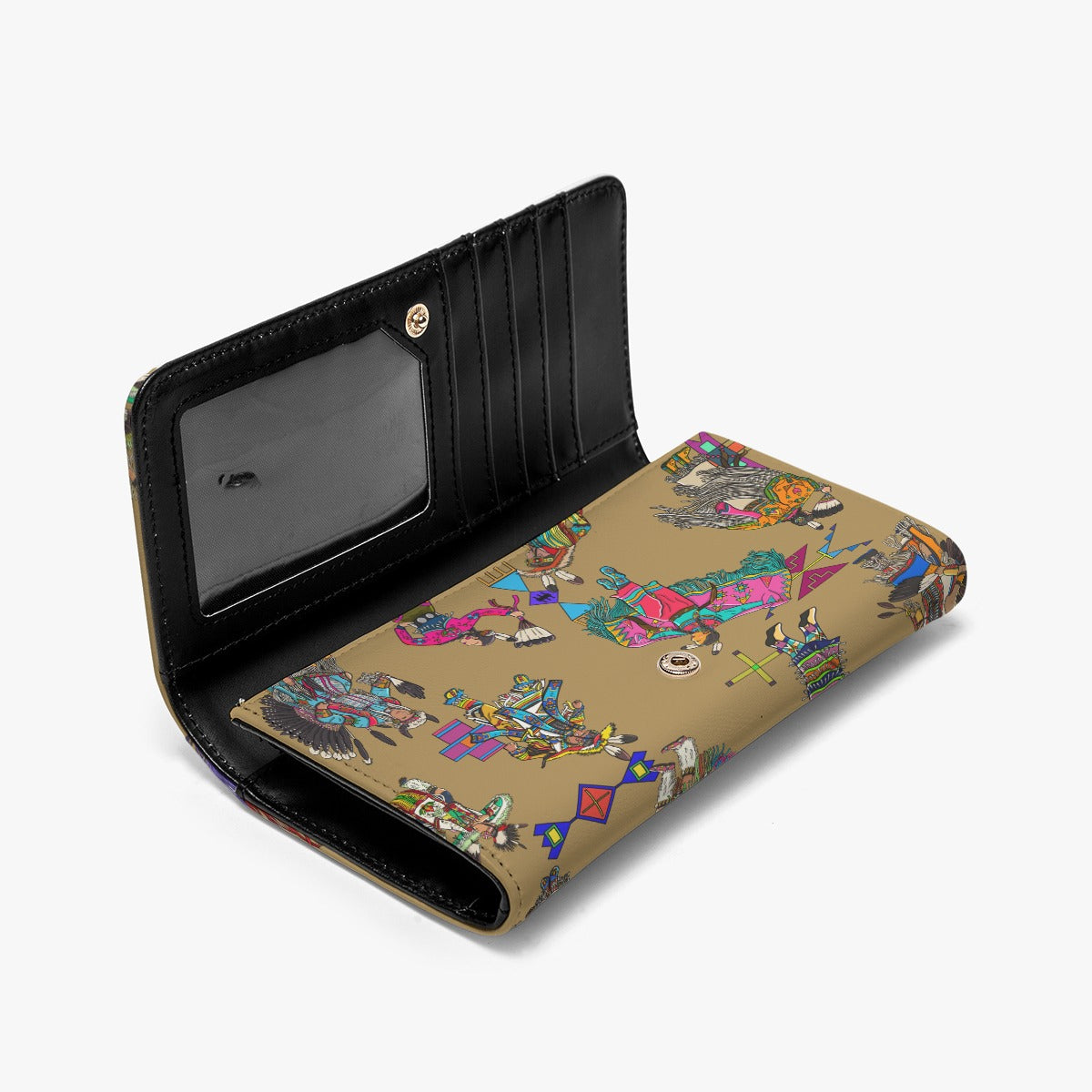 Grand Entry Dancers Earth Foldable Wallet