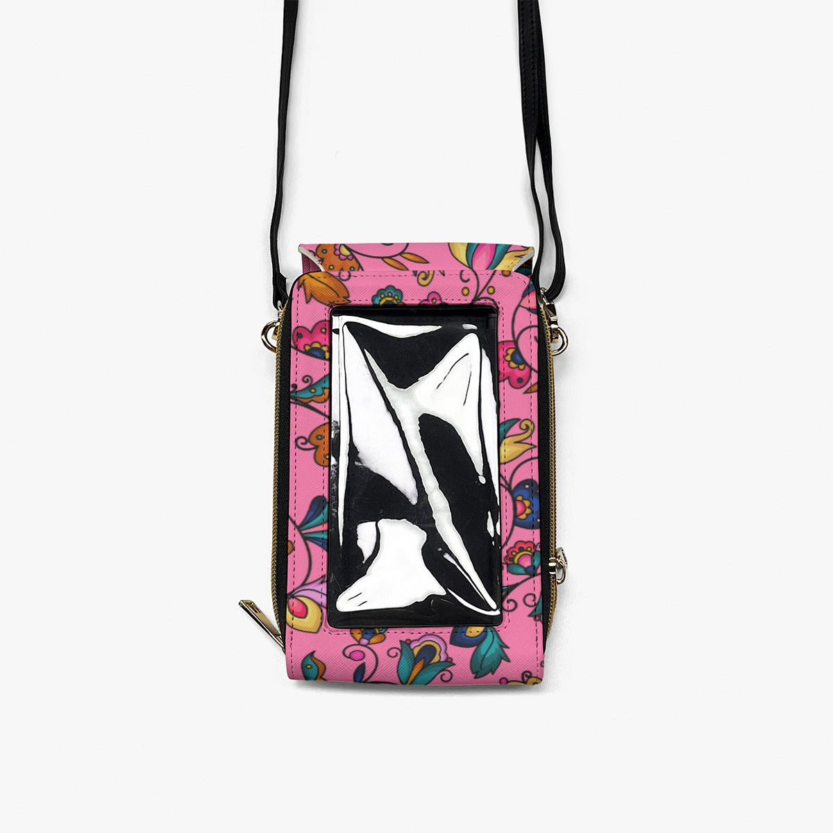 Copper Prairie Petals Pink Mobile Phone Chest Bag
