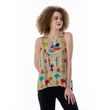 Load image into Gallery viewer, Floral Ledger Way of Life Split Back Tank Top
