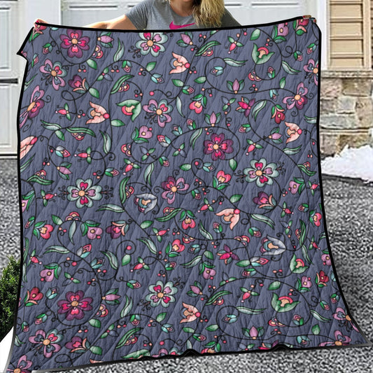 Amber Evening Garland Blue Lightweight & Breathable Quilt