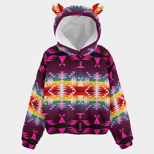 Between the Mountains Youth Hoodie With Ears