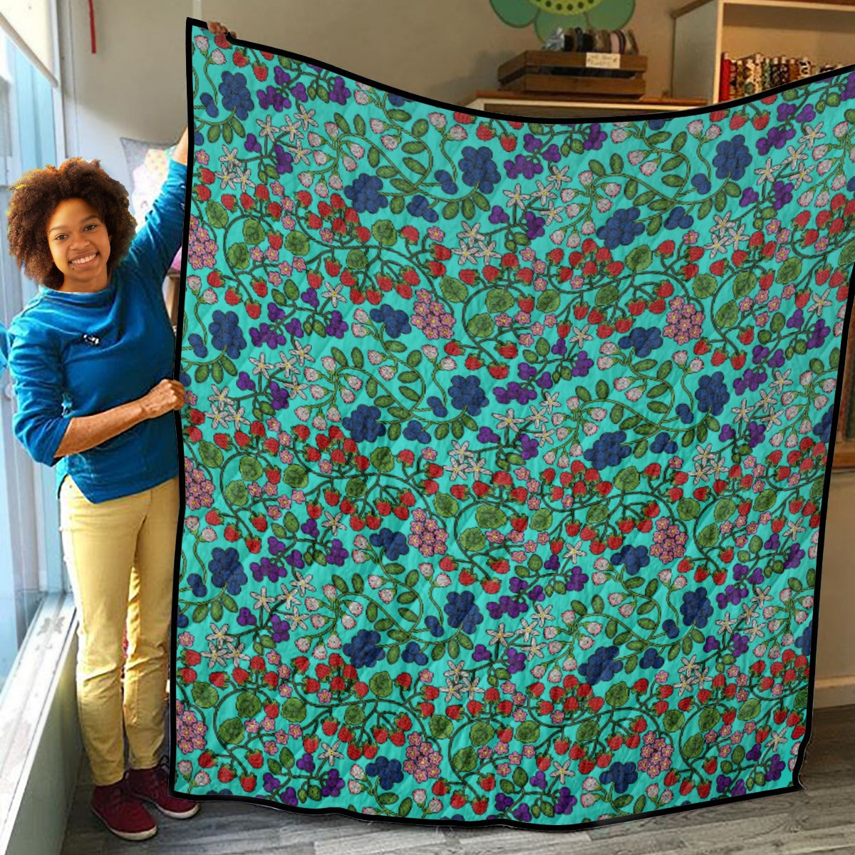 Takwakin Harvest Turquoise Lightweight Quilt