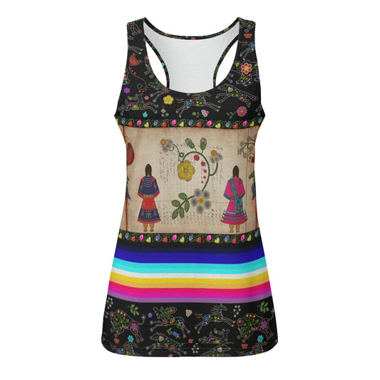 Floral Ledger Sisters Eco Tank Top