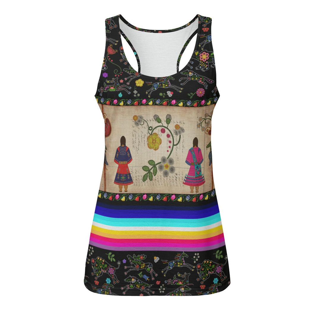 Floral Ledger Sisters Eco Tank Top